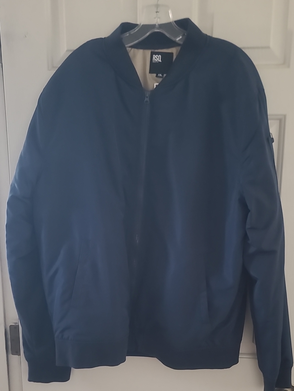 New RSQ Men's XXL Navy Blue Bomber Jacket
